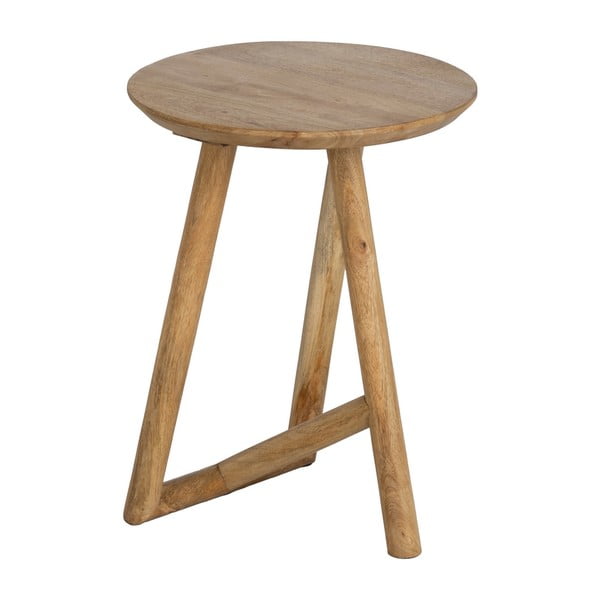 Mangófa kerek tárolóasztal ø 40 cm Mao – Ixia