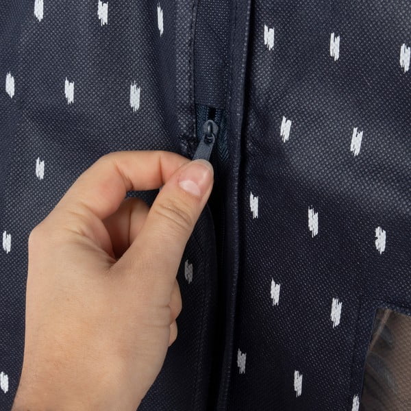 Dots sötétkék felakasztható ruhazsák, hosszúság 100 cm - Compactor-image-4