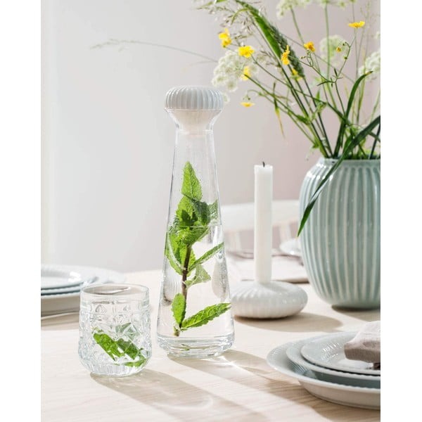 Hammershoi mentolkék agyagkerámia váza, magasság 20 cm - Kähler Design-image-1