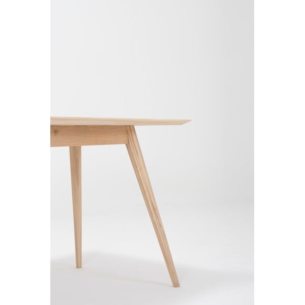 Tölgyfa étkezőasztal 80x80 cm Stafa – Gazzda-image-2