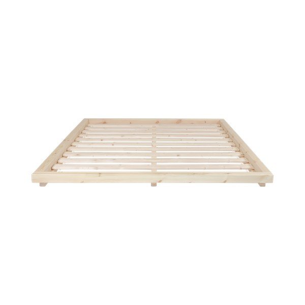 Dock Comfort Mat Natural Clear/Natural borovi fenyőfa franciaágy matraccal és tatamival, 140 x 200 cm - Karup Design-image-1