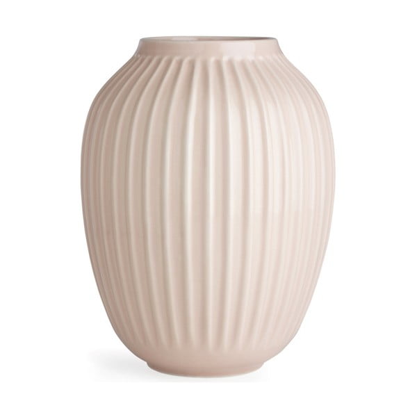 Hammershoi világos rózsaszín agyagkerámia váza, magasság 25 cm - Kähler Design