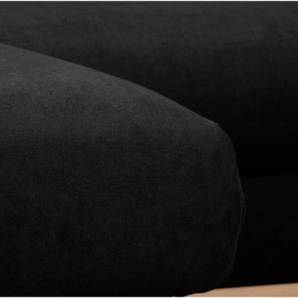 Fekete sarokkanapé (jobb oldali) Beata – Ropez-image-1