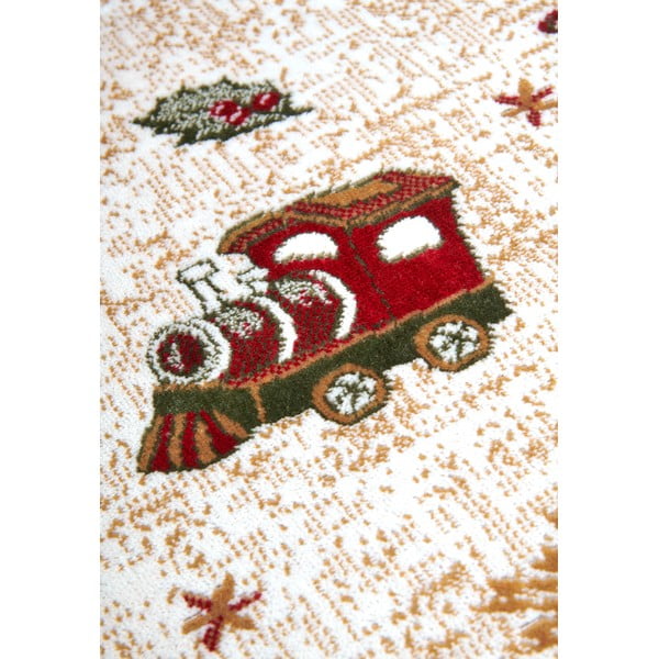 Piros pamutkeverék kerek szőnyeg karácsonyi mintával ø 160 cm Toy's Delight Red Christmas – Villeroy&Boch-image-4