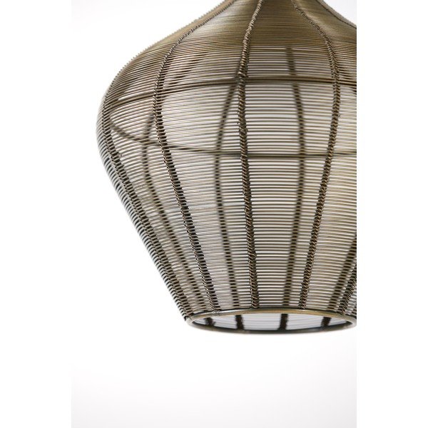 Bronzszínű fém függőlámpa ø 27 cm Alvaro – Light & Living-image-3