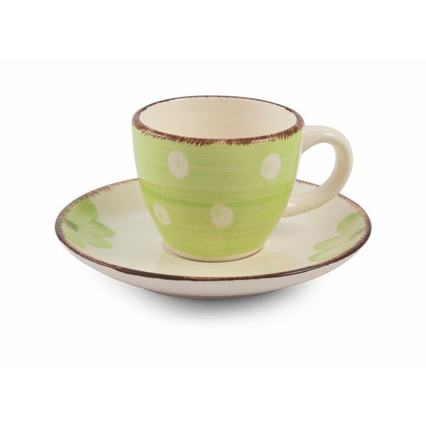 Tazzine 6 db-os színes kávéscsésze és csészealj készlet - VDE Tivoli 1996-image-2