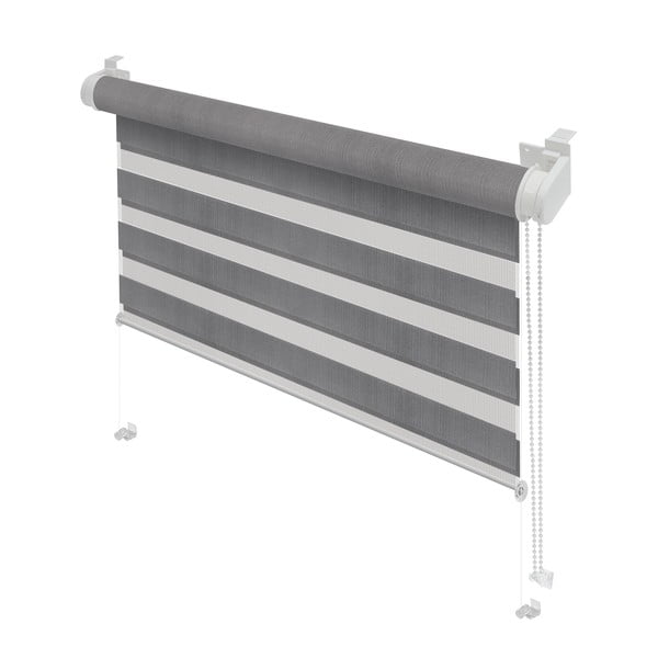 Szürke nappali-éjszakai roló 68x215 cm Zebra – Gardinia-image-1