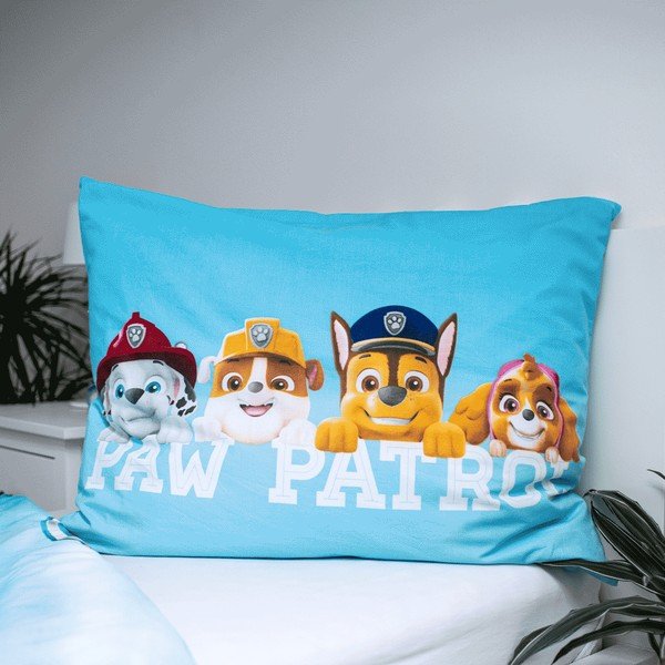Pamut gyerek egyszemélyes ágyneműhuzat, világító hatással 140x200 cm Paw Patrol - Jerry Fabrics-image-3
