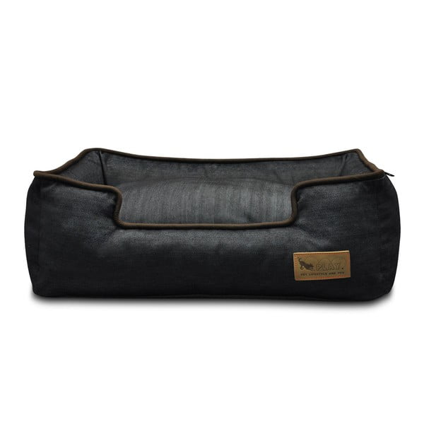 Sötétkék fekhely kutyáknak 100x75 cm Lounge Bed Denim Medieval Blue / Dark Chocolate L – P.L.A.Y.-image-3