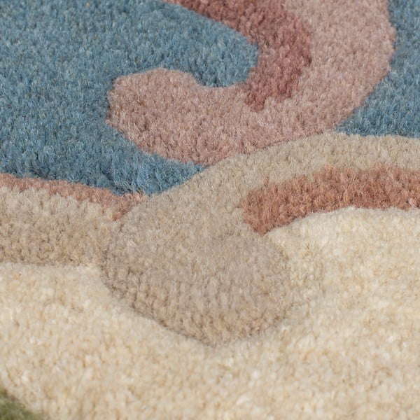 Aubusson kék gyapjú szőnyeg, 120 x 180 cm - Flair Rugs-image-3