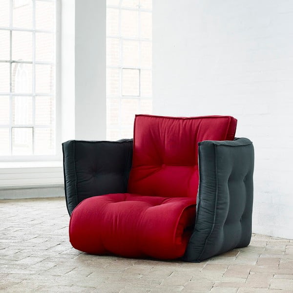 Dice Red/Gray kinyitható fotelágy - Karup