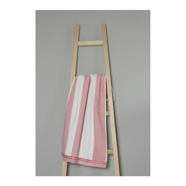 Spa rózsaszín-fehér pamut törölköző, 50 x 90 cm - My Home Plus