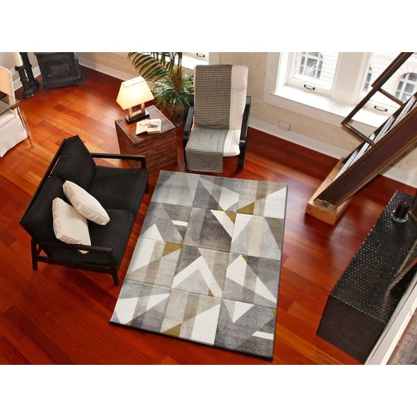 Bianca Dice szürke-sárga szőnyeg, 120 x 170 cm - Universal-image-1