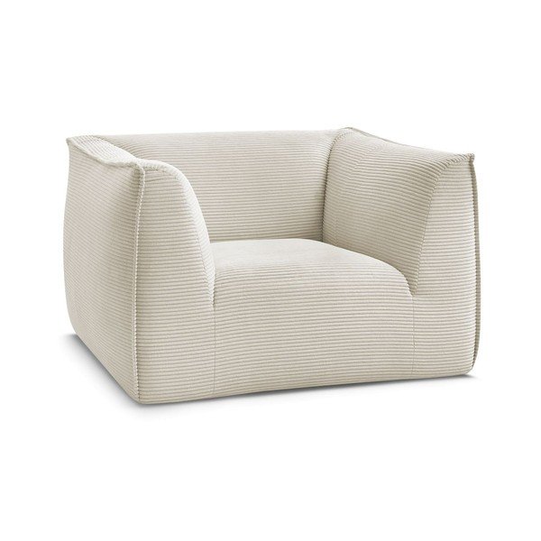 Bézs kordbársony fotel Giorgia – Bobochic Paris