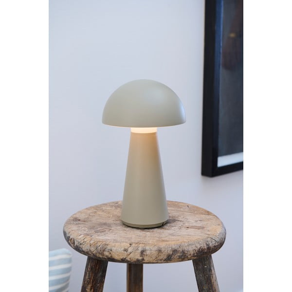 Szürke LED asztali lámpa távirányítóval (magasság 28 cm) Sam – Sirius-image-1