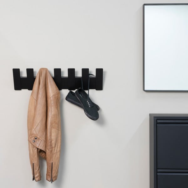 Fekete fém fali fogas 64 cm Angle – Spinder Design-image-1