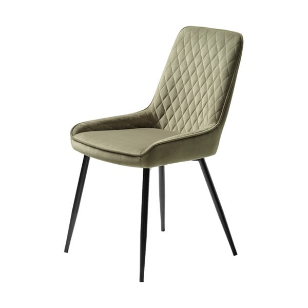 Zöld bársony étkezőszék Milton – Unique Furniture-image-2