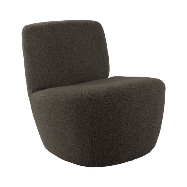 Szürkésbarna buklé fotel Ada – Leitmotiv