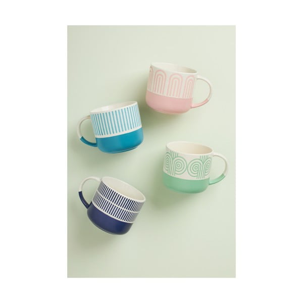 Rózsaszín porcelán bögre 400 ml Arches – Maxwell & Williams-image-1