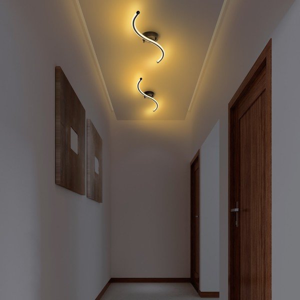 Fekete LED mennyezeti lámpa 10x67 cm Yilan – Opviq lights-image-3