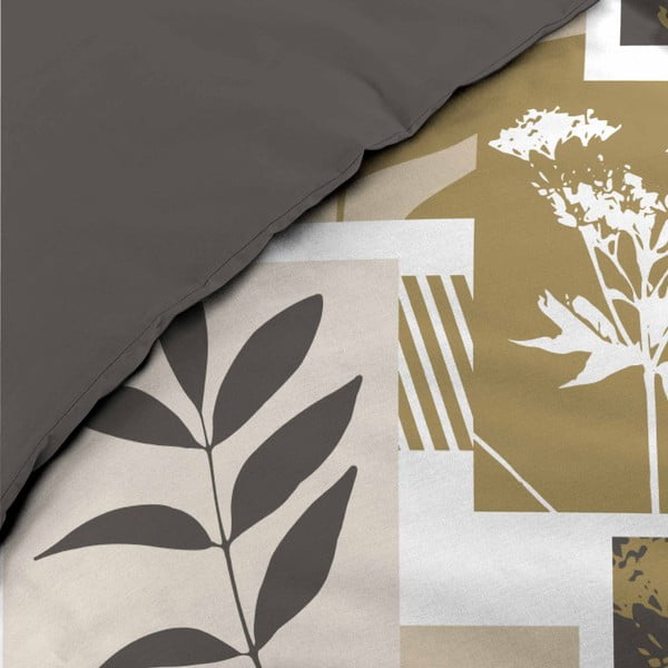 Fehér-barna kétszemélyes-hosszabbított pamut ágyneműhuzat 240x220 cm Utopia – douceur d'intérieur-image-3