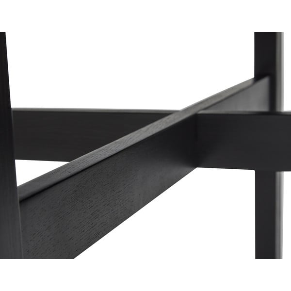 Fekete kerek étkezőasztal ø 120 cm Fjord – Hübsch-image-2