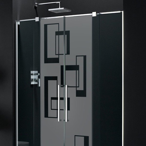 Douche Rectangles Design öntapadós matrica, 145 x 55 cm - Fanastick-image-2