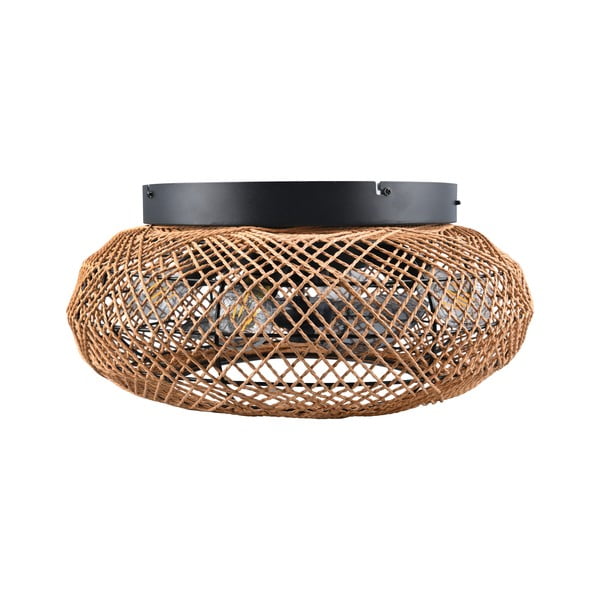 Barna mennyezeti lámpa távirányítóval-ventilátorral Lillesand – Trio-image-4