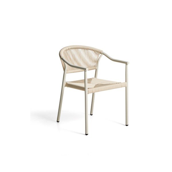 Krémszínű rattan kerti szék Livadia – Kave Home