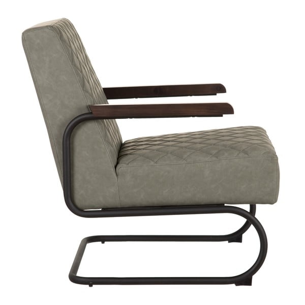 Khaki bőrutánzat fotel – Ixia-image-3