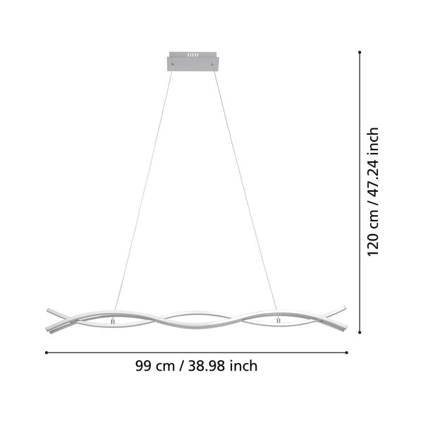 Ezüstszínű LED függőlámpa LASANA 2 – EGLO-image-2