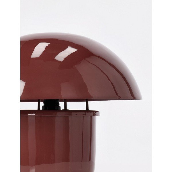 Borvörös fém asztali lámpa fém búrával (magasság 27 cm) Koppel – Bizzotto-image-3