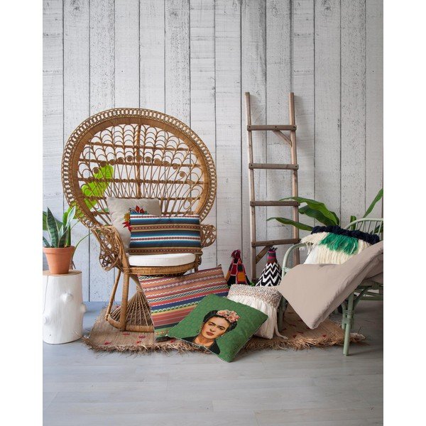 Frida zöld párna, 45 x 45 cm - Madre Selva-image-1