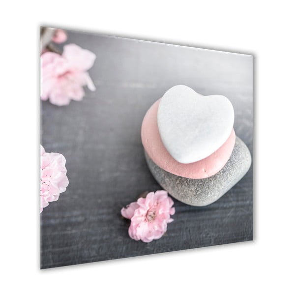 Glasspik Spa & Zen Heart Stone kép, 30 x 30 cm - Styler-image-1