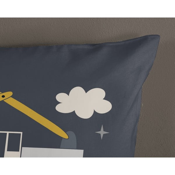 Szürke egyszemélyes pamut gyerek ágyneműhuzat 140x200 cm Rush – Good Morning-image-3