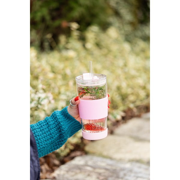 Rózsaszín termobögre 600 ml Fuori – Vialli Design-image-4