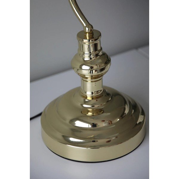 Sárgaréz színű asztali lámpa üveg búrával (magasság 42 cm) Bankers – Markslöjd-image-2