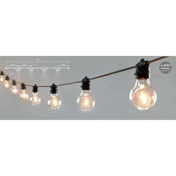 Fényfüzér hosszabbító izzók száma 10 db-os hosszúság 500 cm Link – Markslöjd-image-4