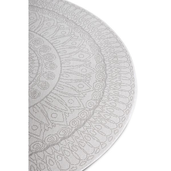 Világosszürke kerek szőnyeg ø 120 cm Spirit – Hanse Home-image-4