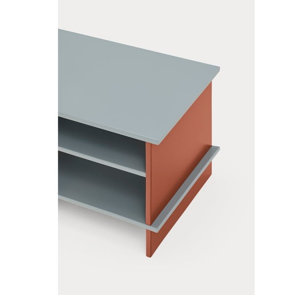 Téglavörös-szürke éjjeliszekrény Inari – Teulat-image-4