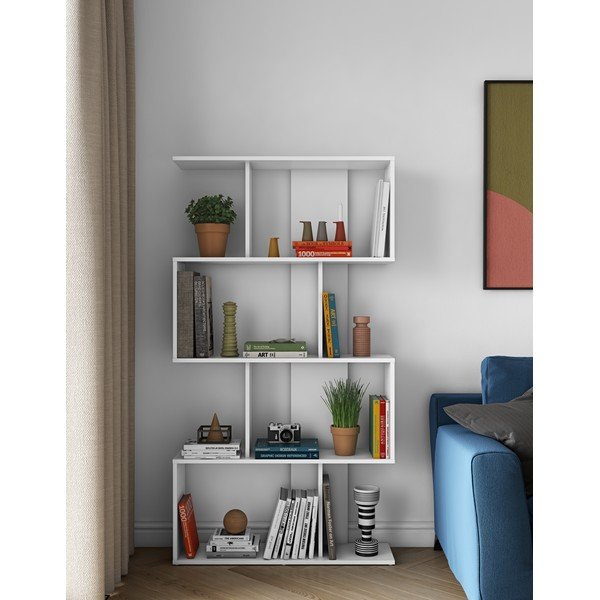 Fehér könyvespolc 89x165 cm Sigma - TemaHome -image-1