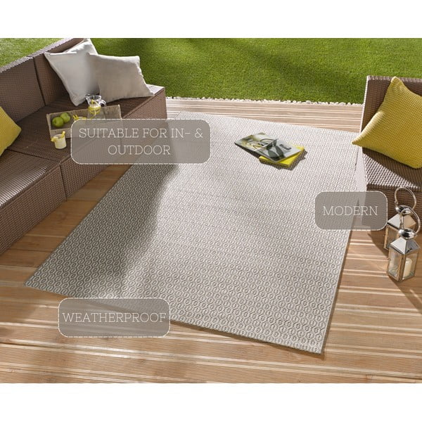 Coin szürke kültéri szőnyeg, 140 x 200 cm - NORTHRUGS-image-3