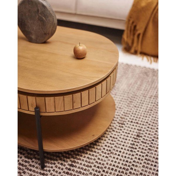 Mangófa dohányzóasztal 130x65 cm Licia - Kave Home-image-2