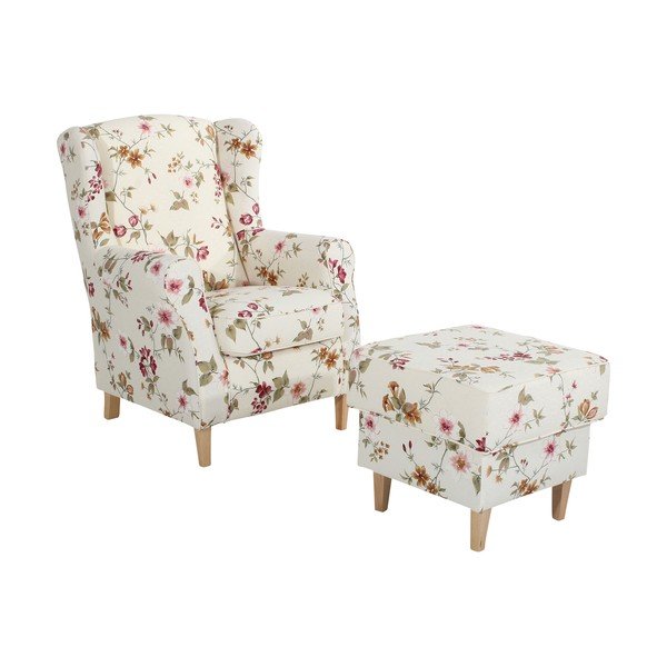 Lorris fehér, virágos lábtartó - Max Winzer-image-2