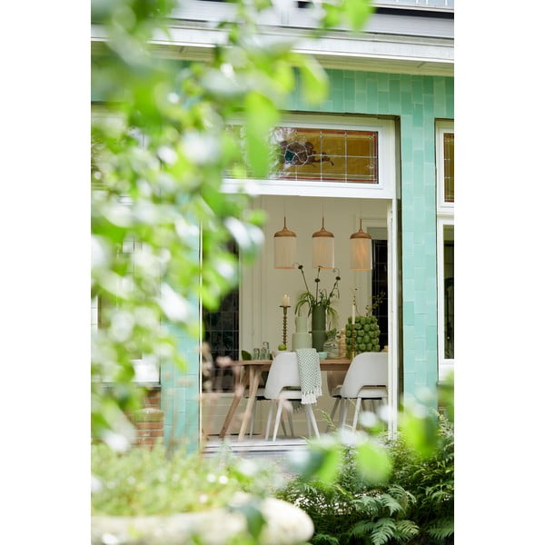 Natúr színű függőlámpa textil búrával Dania – Light & Living-image-3