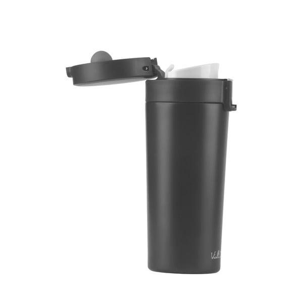 Fuori fekete thermo utazóbögre, 400 ml - Vialli Design-image-2