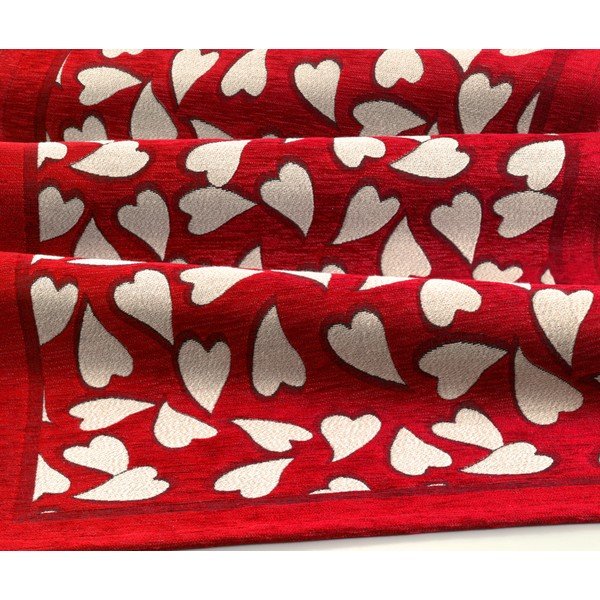 Corazon Rosso piros fokozottan ellenálló konyhai futószőnyeg, 55 x 140 cm - Webtappeti-image-1
