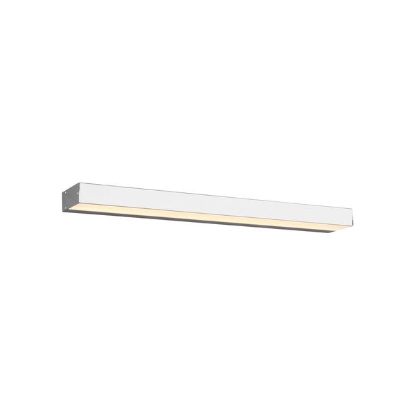 Fényes ezüstszínű LED fali lámpa (hosszúság 60 cm) Rocco – Trio-image-3