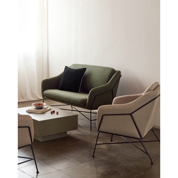 Zöld kanapé 128 cm Brida – Kave Home-image-1