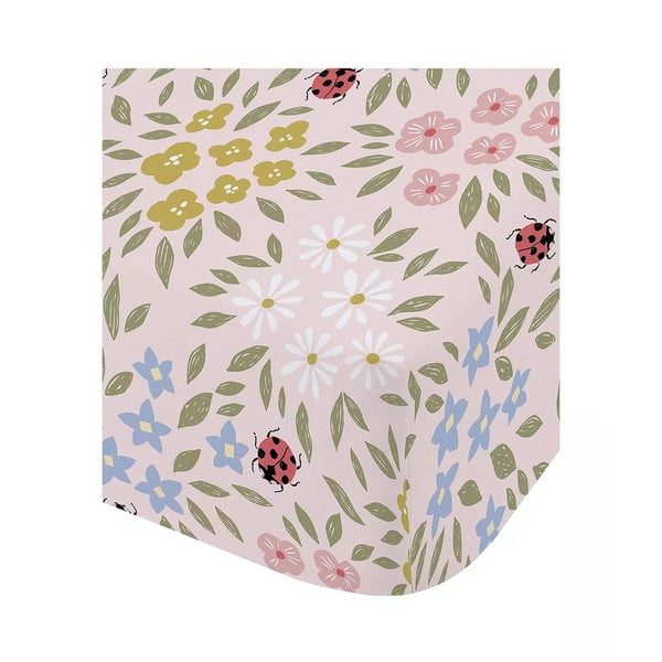 Gumis egyszemélyes gyerek lepedő 90x190 cm Garden Animals – RHS-image-2